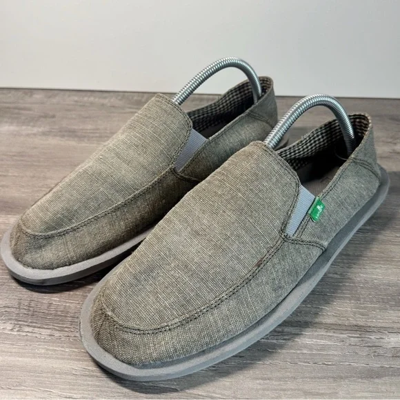 Sanuk Vagabond Men's Gray Loafers size 9 EUC - Picture 2 of 11